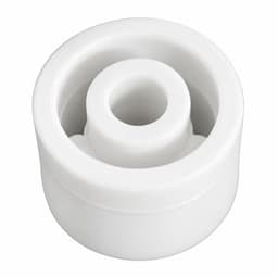 Round Drawer Slide Spacer for Thick Door, White