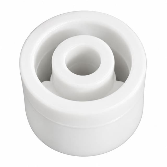 Round Drawer Slide Spacer for Thick Door, White