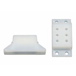 Spacer for Under-Mount Drawer Slide, 1-1/4", White, 100/Box