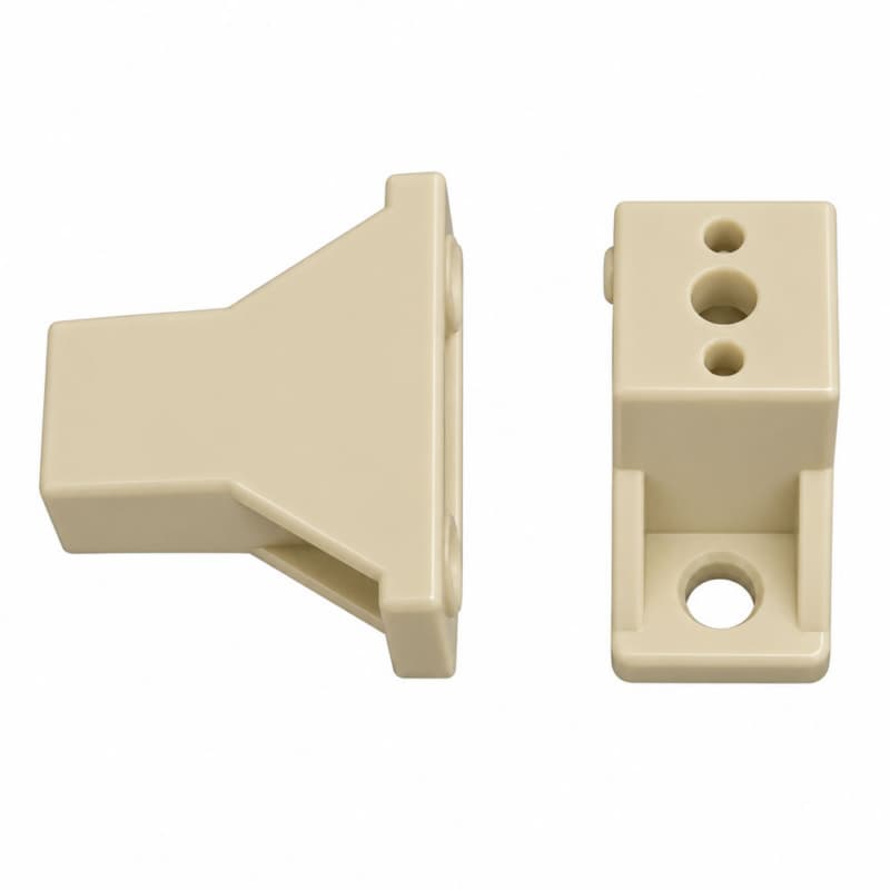 Drawer Slide Spacer, 1-1/2", Almond, 100/Box