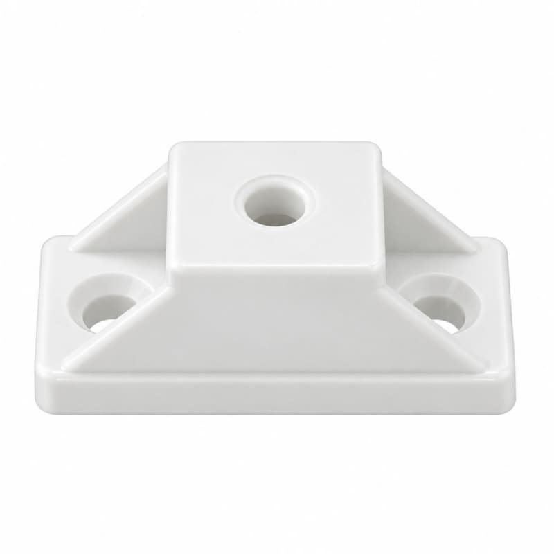 Drawer Slide Spacer, 3/4", White, Pack of 50