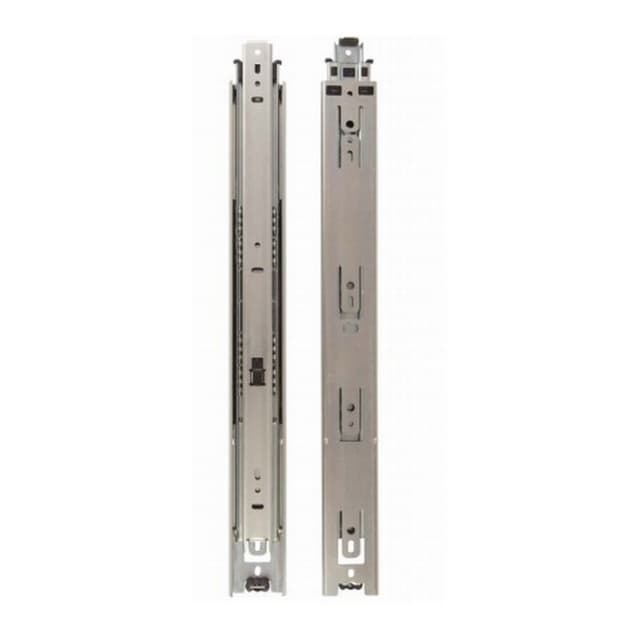 8400 Drawer Slide with 100lb Capacity, Full Extension, Side-Mount, Anochrome, 14", Polybag