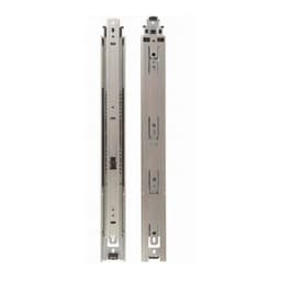 8400 Drawer Slide with 100lb Capacity, Full Extension, Side-Mount, Anochrome, 26", Polybag