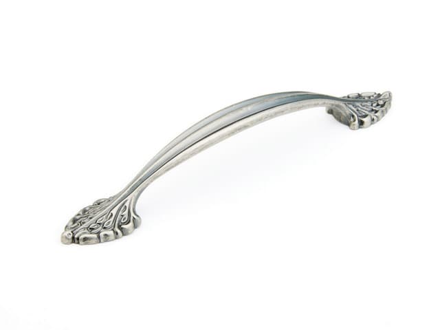 6" Corinthian Cabinet Pull, Corinthian Silver