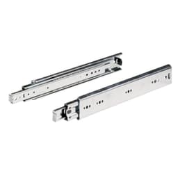 KA4620 Drawer Slide with 90Kg Capacity, Overtravel Extension, Side-Mount, Galvanized, 400mm