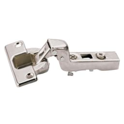 Intermat 9943 110° Opening Hinge, 45mm Bore Pattern, Self-Closing, Inset, Nickel-Plated, Screw-On