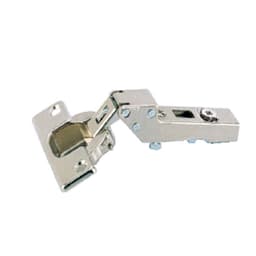 Intermat 9944 125° Opening Hinge, 45mm Bore Pattern, Self-Closing, Half Overlay, Nickel-Plated, Screw-On