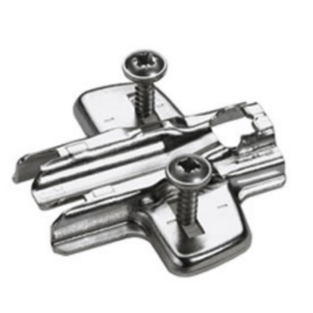Adjustment Cross Mounting Plate with Locating Pin/Special Screw, Nickel-Plated, 1.5mm