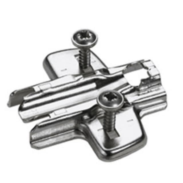 Adjustment Cross Mounting Plate with Locating Pin/Special Screw, Nickel-Plated, 1.5mm