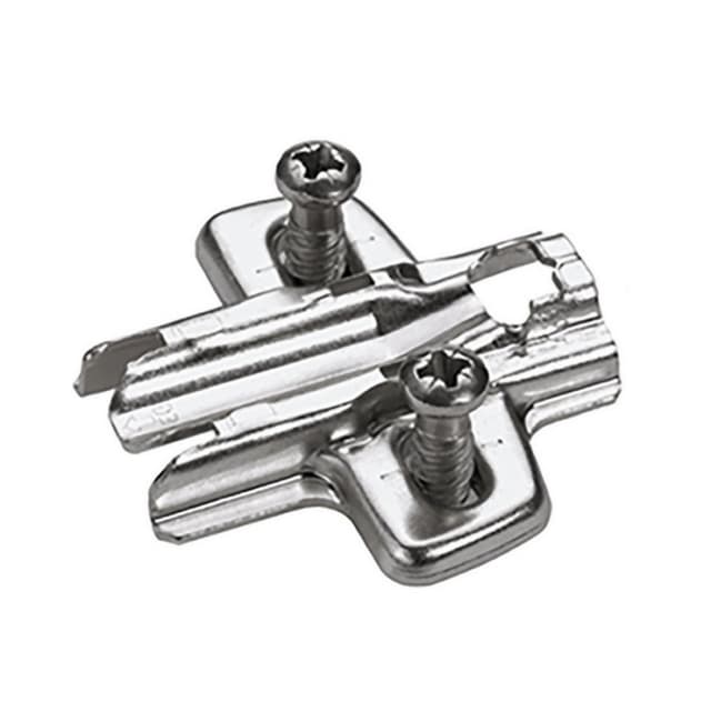 Adjustment Cross Mounting Plate with Euro Screw, Nickel Plated, 5mm