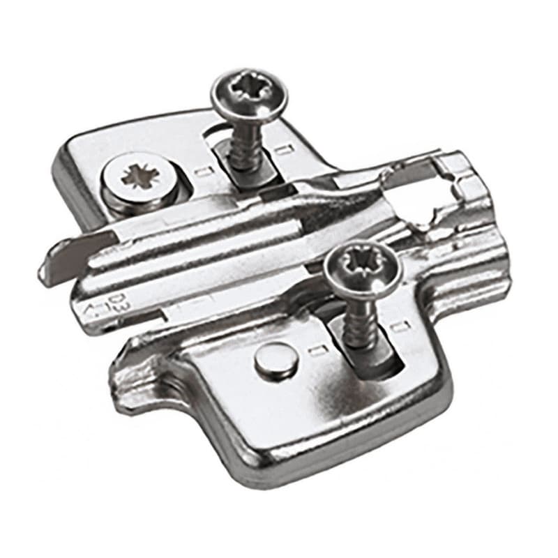 Adjustment Steel Cross Mounting Plate with Locating Pin/Special Screw, Nickel-Plated, 0mm