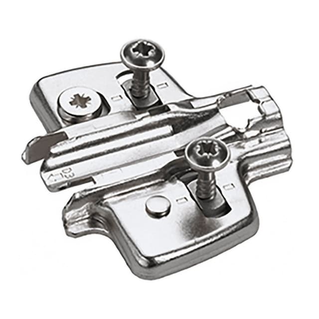 Adjustment Steel Cross Mounting Plate with Locating Pin/Special Screw, Nickel-Plated, 0mm