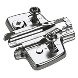 Sensys Cam Adjustment Face Frame Cross Mounting Plate, Nickel-Plated, Dowelled, 3mm