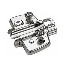 Adjustment Cross Mounting Plate with Euro Screw, Nickel-Plated, 0mm