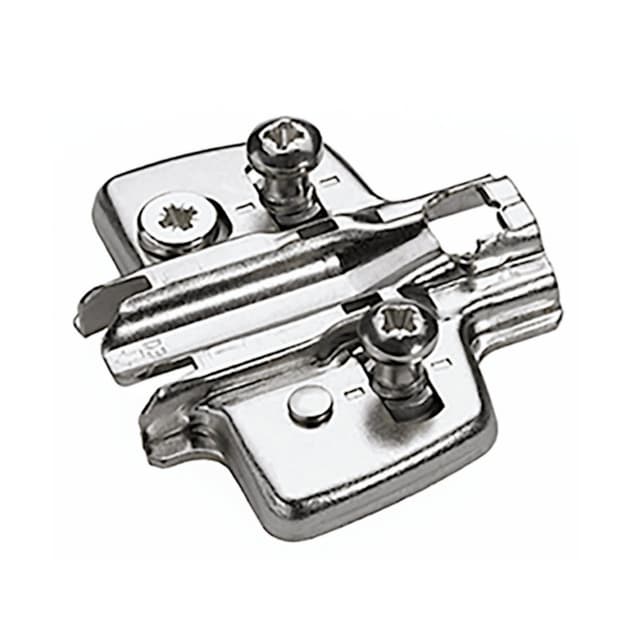 Cross Mounting Plate with Direct Height Adjustment, Nickel-Plated, 3mm