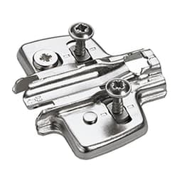 Adjustment Steel Cross Mounting Plate with Chipboard Screw, Nickel-Plated, 5mm