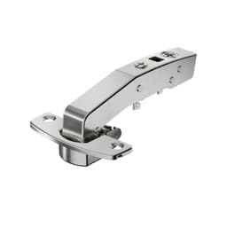 Sensys 8639i W90 95° Opening Hinge with Integrated Silent System, Self Closing, Inset, Nickel-Plated, Screw-On