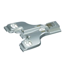 Face Frame Mounting Plate with Height Adjustment, Nickel-Plated, Screw-On, 1.5mm