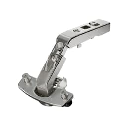 Intermat 9930 50°/65° Opening Hinge for Corner Cabinet Folding Door, 45mm Bore Pattern, Overlay, Nickel-Plated, Expando