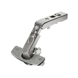 Intermat 50°/65° Opening Hinge, 45mm Bore Pattern, Overlay, Nickel-Plated, Dowelled