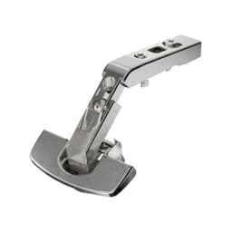 Intermat 9930 50°/65° Opening Hinge for Corner Cabinet Folding Door, 45mm Bore Pattern, Overlay, Nickel-Plated, Fix Fast Assembly