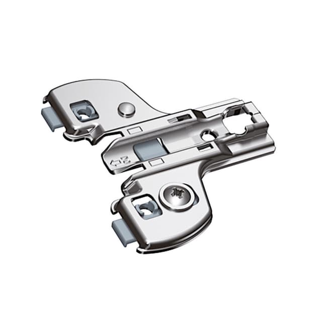 Sensys Cam Adjustment Universal Face Frame Mounting Plate, Nickel-Plated, Screw-On, 0mm