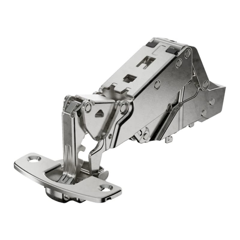 Sensys 8657i 165° Opening Zero Protrusion Hinge, 45mm Bore Pattern, Soft-Closing, Half Overlay, Nickel-Plated, Screw-On