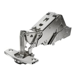 Sensys 8657i 165° Opening Zero Protrusion Hinge, 45mm Bore Pattern, Soft-Closing, Half Overlay, Nickel-Plated, Screw-On