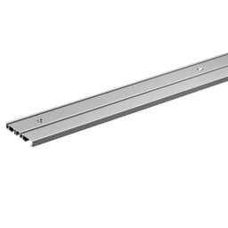 2500mm SlideLine M Double Track Runner Profile for Screw-On, Silver Anodized Finish
