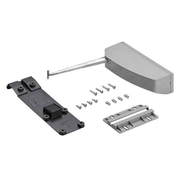 Left Hand Light Duty Pull to Move Silent All-Inclusive Set, Gray