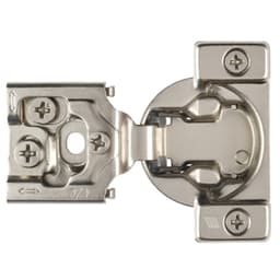 Optimat 3D 105° Opening Face Frame Hinge, Self Closing, 45mm Boring Pattern, 3/4" Overlay, Dowelled