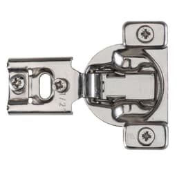 Optimat 3D 105° Opening Face Frame Hinge, Self Closing, 45mm Boring Pattern, 1/2" Overlay, Dowelled