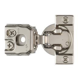Optimat 3D 105° Opening Face Frame Hinge, Self Closing, 45mm Boring Pattern, 1-1/4" Overlay, Dowelled