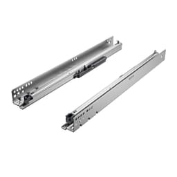 12" Quadro 2D V6 IW21 Undermount Left Drawer Slide for Faceframe/Frameless Application, 90lb Capacity Full Extension with Push-to-Open (10/Box)