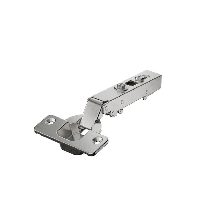 Veosys Stainless Steel 105° Opening Hinge, 45 x 9.5mm TB-Drilling Pattern, Soft-Closing, Overlay, Screw-On