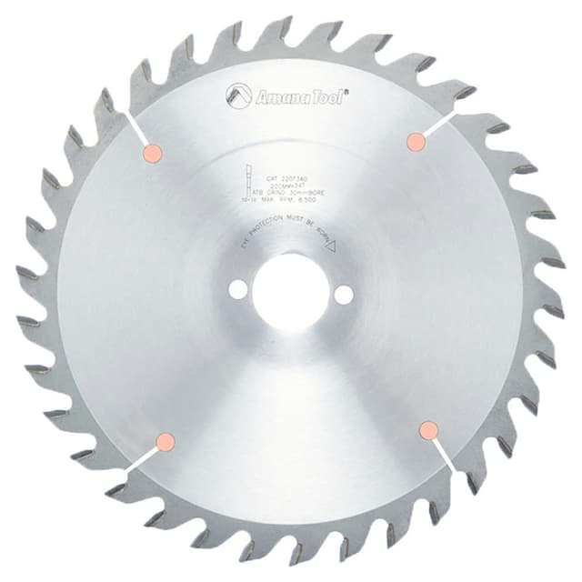 220mm x 34 Teeth Holz-Her Ripping/Cross-Cut General Purpose Saw Blade