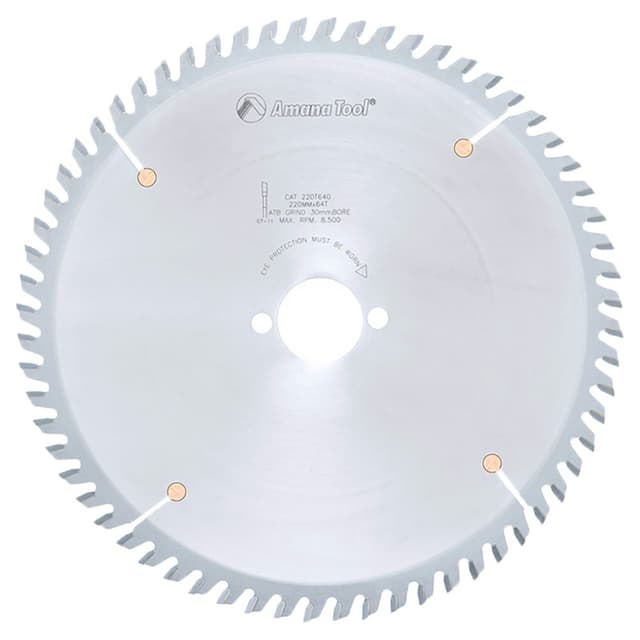 220mm x 64 Teeth Holz-Her Ripping/Cross-Cut General Purpose Saw Blade
