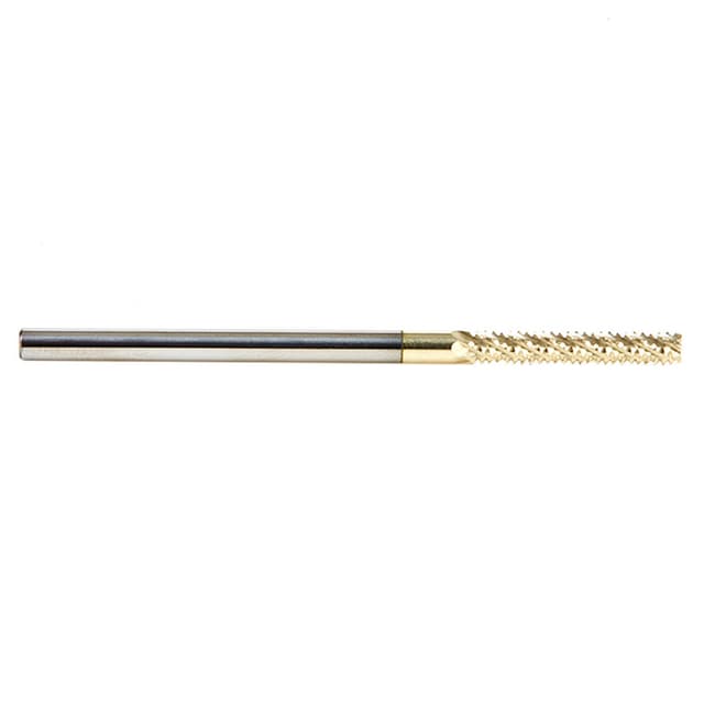 1/8" x 2-1/2" ZrN Coated Honeycomb Cutting Spiral Hogger Bit, 6-Flute, 1/8" Shank