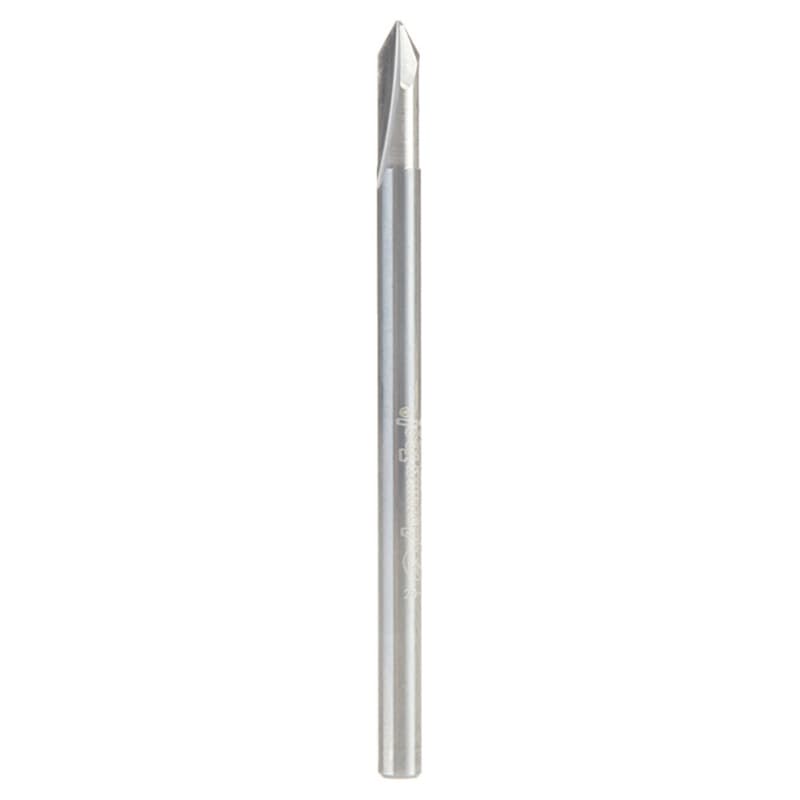1/4" x 2" V-Groove Engraving Router Bit, 2-Flute, 1/4" Shank