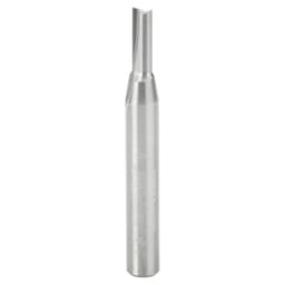 3/16" x 2" Straight Plunge Router Bit, 1-Flute, 1/4" Shank