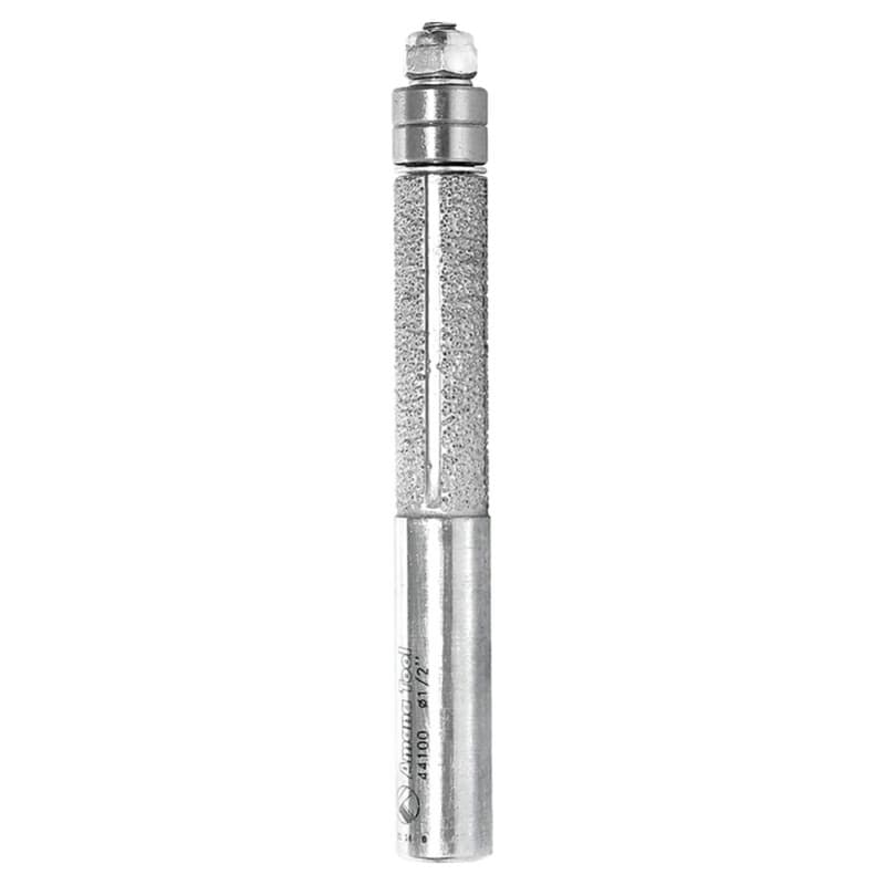 1/2" x 4-1/4" Fiberglass Carbon Fiber/Composite Flush Trim Cutting Router Bit with Double Ball Bearing, 1/2" Shank