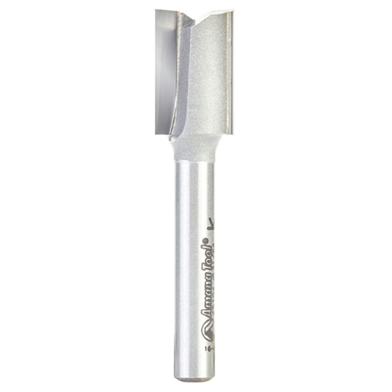 31/64" x 2-1/4" High Production Straight Plunge Router Bit, 2-Flute, 1/4" Shank
