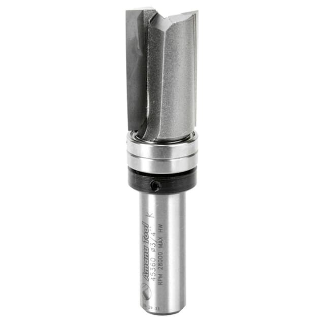 3/4" x 3-1/4" Template Bit, 2-Flute, 1/2" Shank