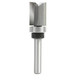 9/16" x 2-5/16" Flush Trim Plunge Template Router Bit with Upper Ball Bearing, 2-Flute, 1/4" Shank