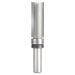 3/4" x 4" Flush Trim Plunge Template Router Bit with 2 Upper Ball Bearing, 2-Flute, 1/2" Shank