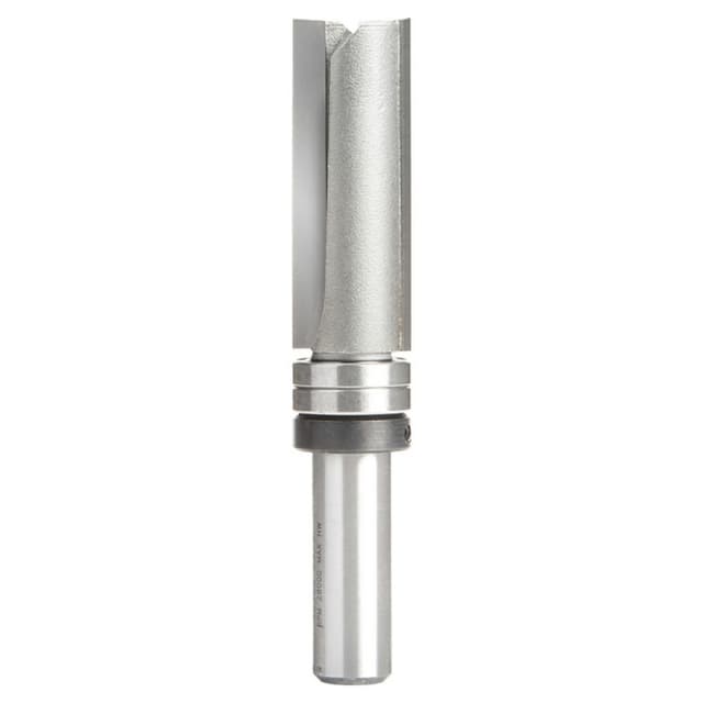 3/4" x 4" Flush Trim Plunge Template Router Bit with 2 Upper Ball Bearing, 2-Flute, 1/2" Shank