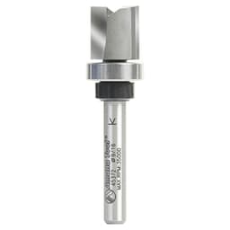 9/16" x 2-5/16" Flush Trim Plunge Template Router Bit with Oversized Upper Ball Bearing, 2-Flute, 1/4" Shank