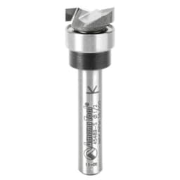 1/2" x 1-3/4" Dado Clean Out Router Bit with Upper Ball Bearing, 2-Flute, 1/4" Shank