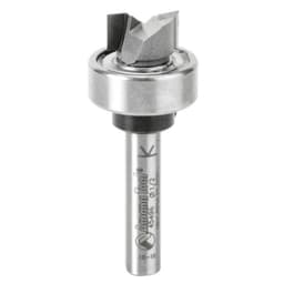 1/2" x 1-7/8" Flush Trim Plunge Template Router Bit with Oversized Upper Ball Bearing, 2-Flute, 1/4" Shank