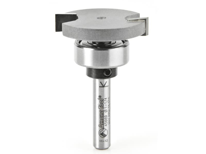 1-1/4" x 1-7/8" Straight Flooring Bit, 2-Flute, 1/4" Shank